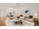 Stylishly furnished living room with contemporary décor and ample seating at 121 Lindsay Ln # 31, Oldsmar, FL 34677