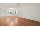 Bright and spacious living room features hardwood floors and a modern open layout at 121 Lindsay Ln # 31, Oldsmar, FL 34677