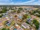 Aerial view of a suburban neighborhood with houses and yards at 12268 Pine Bluff St, Spring Hill, FL 34609