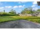 Large backyard with overgrown grass and a chain link fence at 1244 31St E Ave, Bradenton, FL 34208