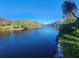 Scenic view of a tranquil canal, lush vegetation, and a clear blue sky at 7222 N Ola Ave, Tampa, FL 33604