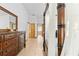 View of main bedroom towards ensuite bathroom at 7443 Oak Tree Ln, Spring Hill, FL 34607