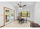 Cozy breakfast nook with bay window overlooking pool at 7443 Oak Tree Ln, Spring Hill, FL 34607