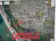 Aerial view showing property location is 5 minutes from the Gulf beaches and water access at 7600 138Th St, Seminole, FL 33776