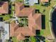 Overhead view of building, highlighting its unique architectural design at 7717 Cosme Dr # 2, Hudson, FL 34667