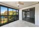Relaxing screened balcony with scenic lake and nature views at 7717 Cosme Dr # 2, Hudson, FL 34667