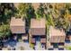 Overhead view of condos with private carports at 12814 Wedgewood Way # C, Hudson, FL 34667