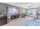 Bright living room featuring comfortable furniture and a view at 12814 Wedgewood Way # C, Hudson, FL 34667
