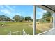 Spacious backyard with a view of a green golf course at 14287 Rialto Ave, Brooksville, FL 34613