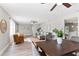 Open concept dining area adjacent to the living room and kitchen at 2118 Huntington Ave, Sarasota, FL 34232
