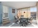 Screened porch with patio furniture, perfect for relaxing at 3844 Kim Dr, Wesley Chapel, FL 33543