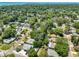 Aerial view showing home's location on a tree-lined street near the water at 4629 26Th S Ave, St Petersburg, FL 33711