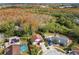 High-altitude aerial perspective showcasing the home's location within the neighborhood at 7717 Foxbear Ct, New Port Richey, FL 34655