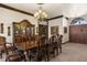 Elegant dining room with a large table and matching chairs at 14101 Andrew Scott Rd, Spring Hill, FL 34609