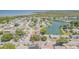 Aerial view showing house location near water at 3049 Moog Rd, Holiday, FL 34691