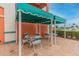 Two covered patio tables with seating at 4516 Seagull Dr # 413, New Port Richey, FL 34652