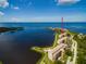 Aerial view of waterfront condo building with access to the bay at 4550 Bay Blvd # 1237, Port Richey, FL 34668