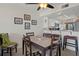 Dining area with table and chairs, adjacent to kitchen at 4550 Bay Blvd # 1237, Port Richey, FL 34668
