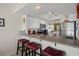 Kitchen with breakfast bar and two red leather barstools at 4550 Bay Blvd # 1237, Port Richey, FL 34668