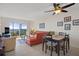 Living room with sectional sofa and ocean views at 4550 Bay Blvd # 1237, Port Richey, FL 34668
