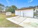 Backyard with shed and spacious patio area at 5085 Bone Ln, Brooksville, FL 34604