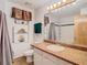Clean bathroom with granite vanity and shower/tub combo at 5085 Bone Ln, Brooksville, FL 34604