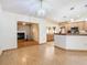 Dining area with kitchen and fireplace views at 5085 Bone Ln, Brooksville, FL 34604