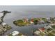 Bird's eye view of waterfront home and private dock at 6212 Lonnie Lee Ln, Hudson, FL 34667