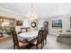 Dining room featuring a decorative chandelier and space for entertaining at 692 Challice Dr, Spring Hill, FL 34609