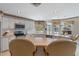 Spacious kitchen with island, ample cabinetry, and stainless steel appliances at 8540 Caitlin Ct, Hudson, FL 34667