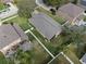 Overhead view of the house and backyard, showing its size and features at 1622 Amaryllis Ct, Trinity, FL 34655