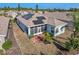 Aerial view of home showcasing solar panels and backyard at 2518 Grey Dove Ct, Holiday, FL 34691