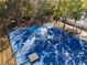 Blue basketball court with lines and hoop at 3337 Autumn Amber Dr, Spring Hill, FL 34609