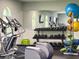 Fitness center with a full set of dumbbells and weight machines at 3337 Autumn Amber Dr, Spring Hill, FL 34609