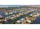 Wide view of waterfront community with many houses and canals at 3207 Hibiscus Dr, Hernando Beach, FL 34607