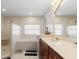 Spa-like bathroom with soaking tub, shower, and double vanity at 3207 Hibiscus Dr, Hernando Beach, FL 34607