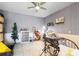 Organized craft room with a desk and storage at 3207 Hibiscus Dr, Hernando Beach, FL 34607