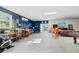Spacious game room featuring a pool table, seating area, and plenty of storage at 3207 Hibiscus Dr, Hernando Beach, FL 34607
