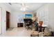 Home office with built-in desk and ample natural light at 3207 Hibiscus Dr, Hernando Beach, FL 34607
