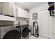Laundry room with washer, dryer, and utility sink at 3207 Hibiscus Dr, Hernando Beach, FL 34607