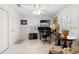 Home office with a standing desk and two monitors at 3207 Hibiscus Dr, Hernando Beach, FL 34607