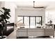 Open-concept living room with a fireplace, piano, and view of the outdoor pool area at 12149 Chapman Ave, Port Charlotte, FL 33953