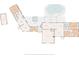 Detailed floor plan showcasing the layout of the home, rooms, and outdoor living spaces at 7815 Tanglewood Dr, New Port Richey, FL 34654