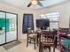 A kitchen nook with a view of the lanai at 12529 Shadow Ridge Blvd, Hudson, FL 34669