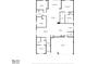 A detailed floor plan showcasing the layout of the home, including the living areas, bedrooms, and garage at 13822 Bee Tree Ct, Hudson, FL 34669