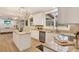 Stylish kitchen boasting granite countertops, stainless appliances, center island, and plenty of natural light at 9617 Norchester Cir, Tampa, FL 33647