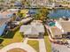 Beautiful waterfront home featuring lush landscaping and easy access to the tranquil canal at 13637 Lagoon Dr, Hudson, FL 34667