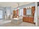 Luxurious main bathroom featuring a soaking tub, dual vanities, and a separate shower at 10030 Orchard Way, Spring Hill, FL 34608