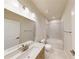 Bathroom featuring modern vanity with quartz countertop, tub-shower, and chrome fixtures at 10123 Zennia Ln, Parrish, FL 34219