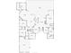 Detailed home floor plan showing layout of rooms including kitchen, bedrooms, and bathrooms at 20200 Lace Cascade Rd, Land O Lakes, FL 34637